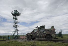Construction of Ukrainian-Russian border