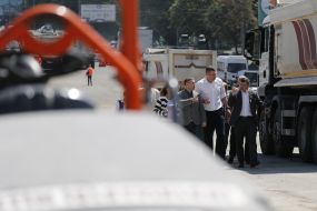Vitali Klichko got acquainted with the repair on the overpass near the metro station "Nivki"