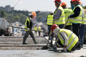 Repair on the overpass near the metro station "Nivki"