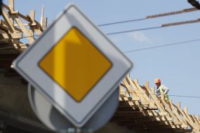 Repair on the overpass near the metro station "Nivki"