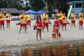 Rescuers at the beach