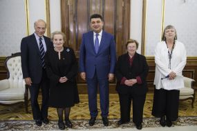 Vladimir Groisman and Madeleine Albright