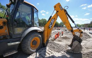 Construction of access road