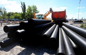 Construction of access road