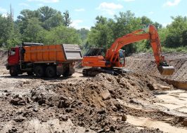 Construction of access road