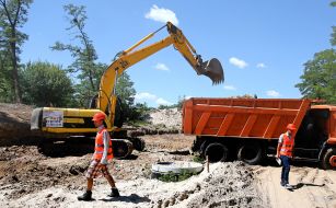 Construction of access road