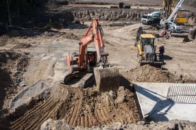 Road works in Poltava region