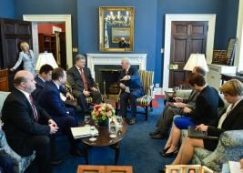 Встреча Петра Порошенко и Майка Пенса