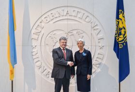 Meeting of Petro Poroshenko and Christine Lagarde