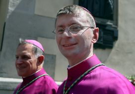 Edward Cava and Archbishop Mecislaw Mokszycki