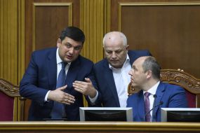 Andrey Parubiy, Vladimir Groysman, Stepan Kubiv