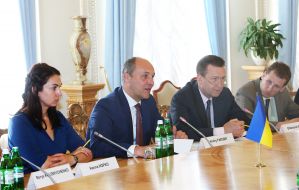 Andrey Parubiy and Anna Hopko