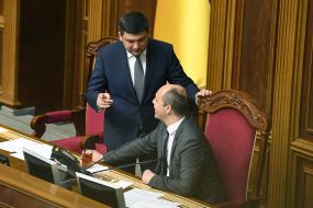 Vladimir Groysman and Andrey Parubiy