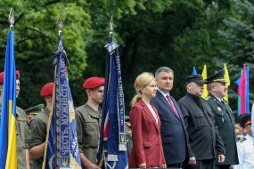 Yulia Svetlichnaya, Arsen Avakov, Alexander Turchinov and Yuri Allerov