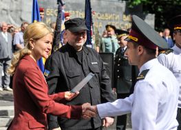 Yulia Svetlichnaya and Alexander Turchinov