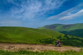 Touriss on Gimbа mountain
