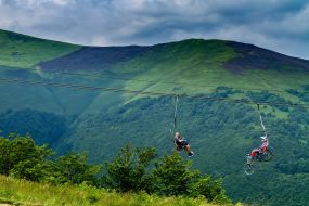 Hoist to the Gimbа mountain