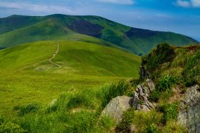 Mountain range Polonina Borzhava