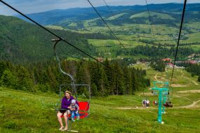 Hoist to the Gimbа mountain