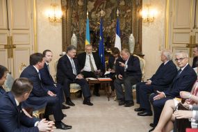 Meeting of Petro Poroshenko and Gerard Larsche