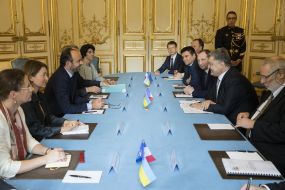 Meeting of Petro Poroshenko and Eouard Philippe