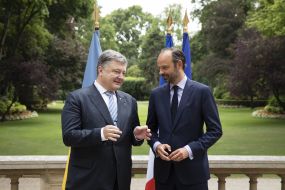 Meeting of Petro Poroshenko and Eouard Philippe