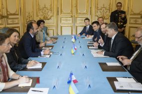 Meeting of Petro Poroshenko and Eouard Philippe