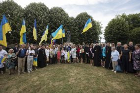 Petro Poroshenko with the Ukrainian community