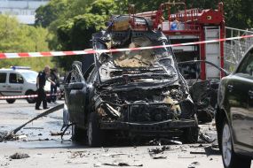In Kiev a car exploded