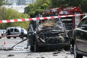 In Kiev a car exploded