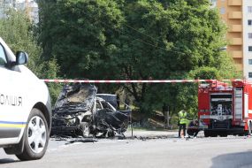 In Kiev a car exploded