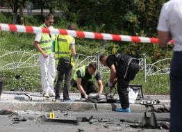 In Kiev a car exploded