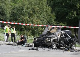 In Kiev a car exploded