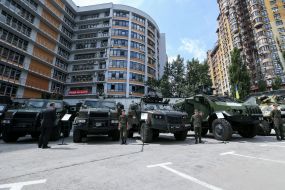 Demonstration of modern military equipment