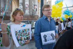 Vladimir Zhemchugov with his wife Elena