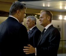 Petr Poroshenko and Donald Tusk