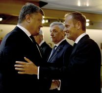 Petr Poroshenko and Donald Tusk