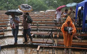 Spectators during the orchestra competition