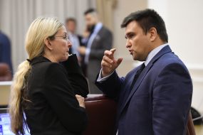 Ulyana Suprun and Pavlo Klimkin