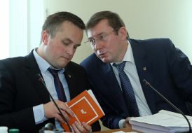 Yuriy Lutsenko and Nazar Holodnitsky