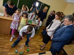 Petr and Marina Poroshenko