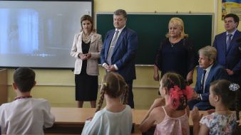 Petr and Marina Poroshenko