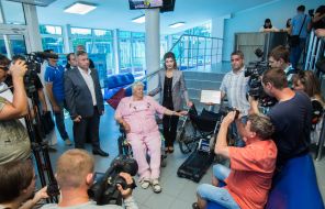 Marina Poroshenko in the Lugansk region