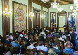 Petr Poroshenko and Rex Tillerson