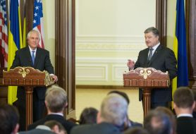 Petr Poroshenko and Rex Tillerson