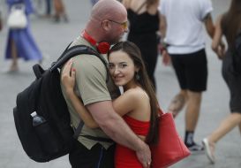 People are dancing waltz