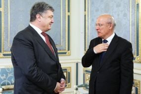 Petro Poroshenko and Augusto Silva