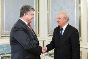 Petro Poroshenko and Augusto Silva