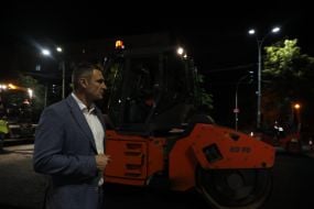Vitali Klitschko inspected the repair of Povitroflotsky avenue
