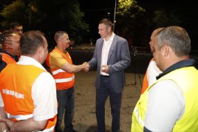 Vitali Klitschko inspected the repair of Povitroflotsky avenue
